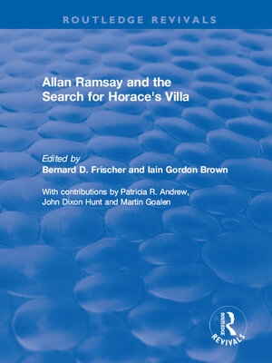 cover image of Allan Ramsay and the Search for Horace's Villa